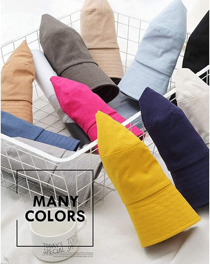 Bucket Hats for Women Sun Beach Hat Teens Girls Wide Brim Summer Fisherman'S Caps UPF 50+ Apparel & Accessories > Clothing Accessories > Hats KYLIE MAX   
