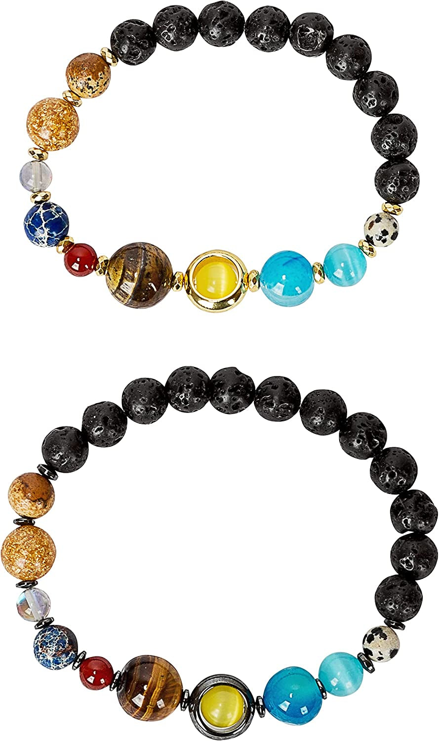 Spunkysoul New! His and Hers Couple Circle Distance Universe Bracelets Collection Apparel & Accessories > Jewelry > Bracelets SPUNKYsoul His and Hers Set  
