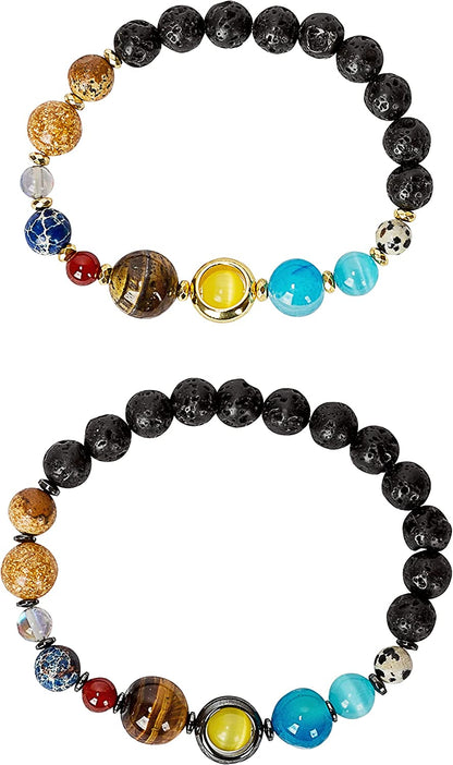 Spunkysoul New! His and Hers Couple Circle Distance Universe Bracelets Collection Apparel & Accessories > Jewelry > Bracelets SPUNKYsoul His and Hers Set  