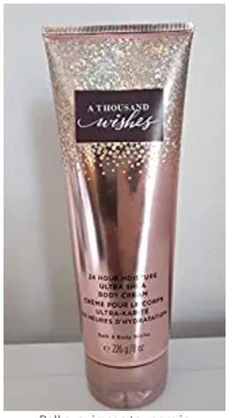 Bath and Body Works a Thousand Wishes Ultra Shea Body Cream 24 Hr Moisture 2109 Edition 8 Oz / 226 G Health & Beauty > Personal Care > Cosmetics > Bath & Body Bath and Body Works   