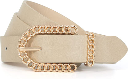 IFENDEI Women'S Faux Leather Belt for Jeans Dress Waist Belts Apparel & Accessories > Clothing Accessories > Belts IFENDEI   