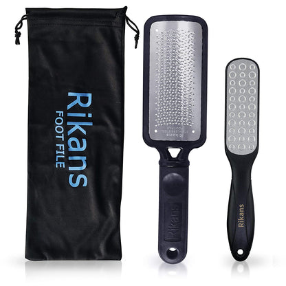 Rikans Colossal Foot File, Professional Foot Rasp Callus Remover, Foot Care Pedicure Tool to Remove Hard Skin,Can Be Used on Wet or Dry Skin, Surgical Grade Stainless Steel File (Foot File Set) Health & Beauty > Personal Care > Foot Care Rikans   