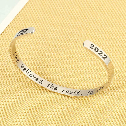 M MOOHAM Graduation Gifts for Her Him 2022, Inspirational Graduation Bracelets Class of 2022 High School College Graduation Gifts for Her with Graduation Box Apparel & Accessories > Jewelry > Bracelets M MOOHAM   