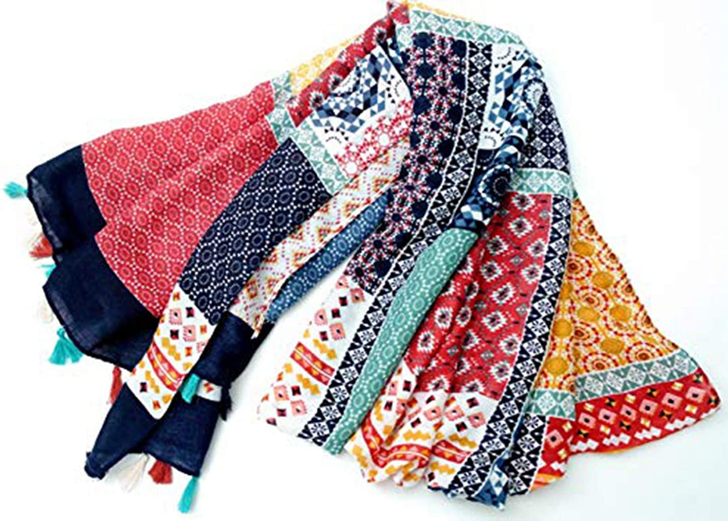 Scarfs for Women Lightweight Floral Flower Winter Scarf Large Fashion Wrap Shawls Oversized Cape Tassel Fall Scarves Apparel & Accessories > Clothing Accessories > Scarves & Shawls STONE   