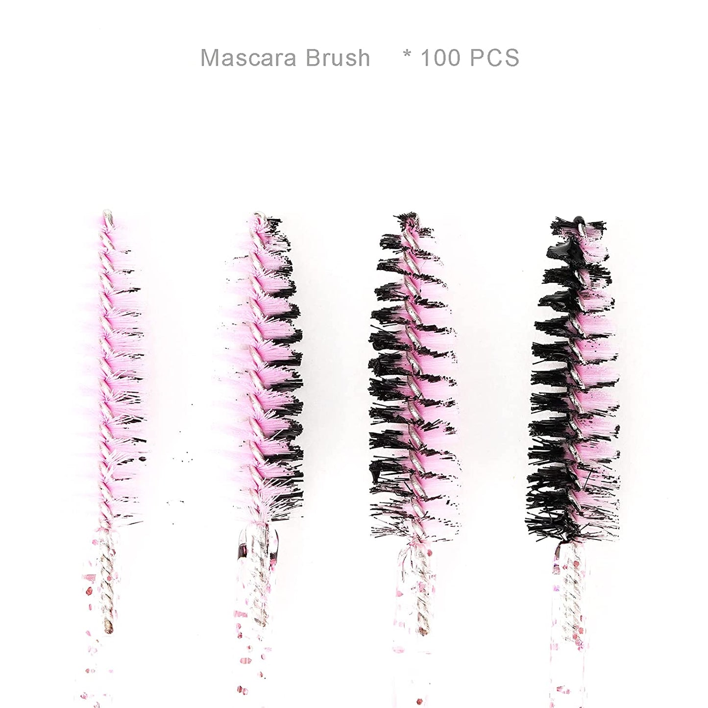 I-Laesh 100 Pcs Disposable Eyelash Brushes, Mascara Wands, Eye Lash Brush, Spoolies for Eyelash Extensions, Spoolie Eyebrow Eyeshadow Brow Makeup Supplies Kit Cleansing Glitter Applicator Tool Accessories Bristle (Crystal Pink) Health & Beauty > Personal Care > Cosmetics > Cosmetic Tools > Makeup Tools i-laesh   