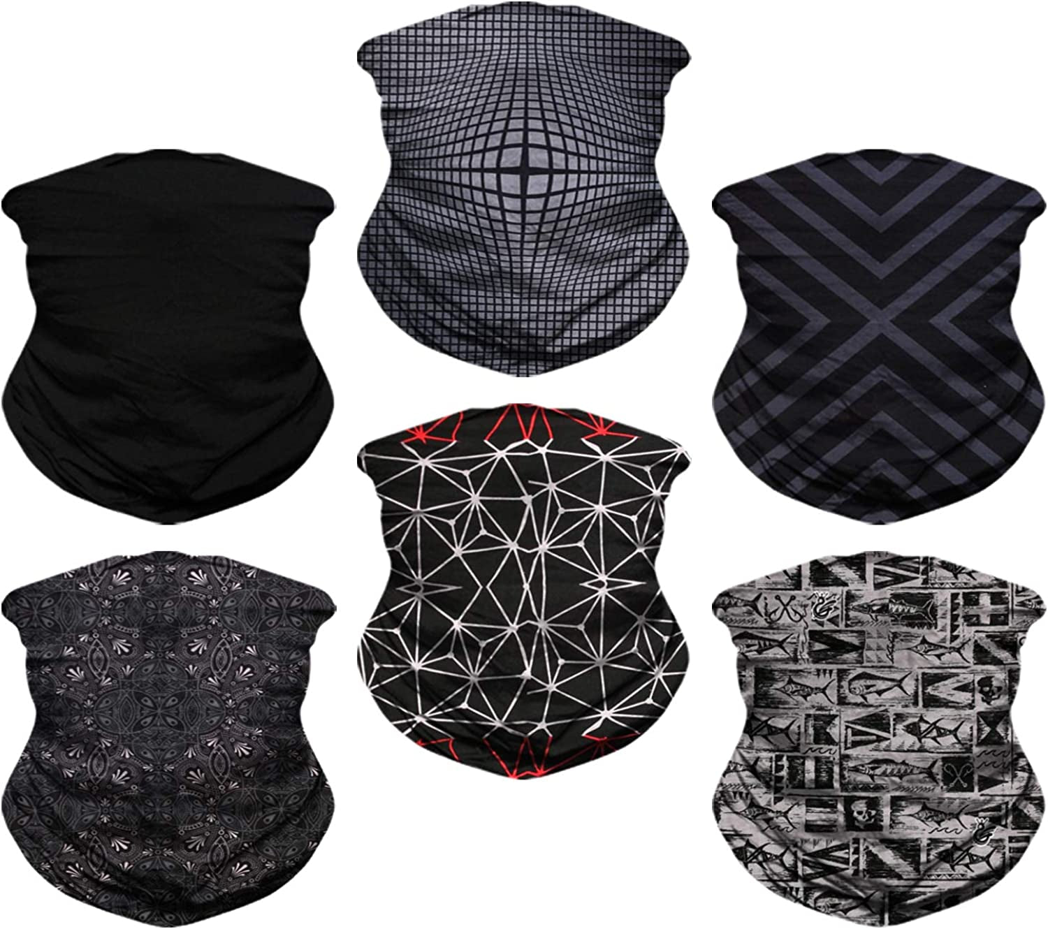 Headwear, Head Wrap, Neck Gaiter, Headband, Fishing Mask, Magic Scarf Face Bandana Mask Neck Tube Balaclava for Sport Apparel & Accessories > Clothing Accessories > Headwear NEXTOUR A-black Series  