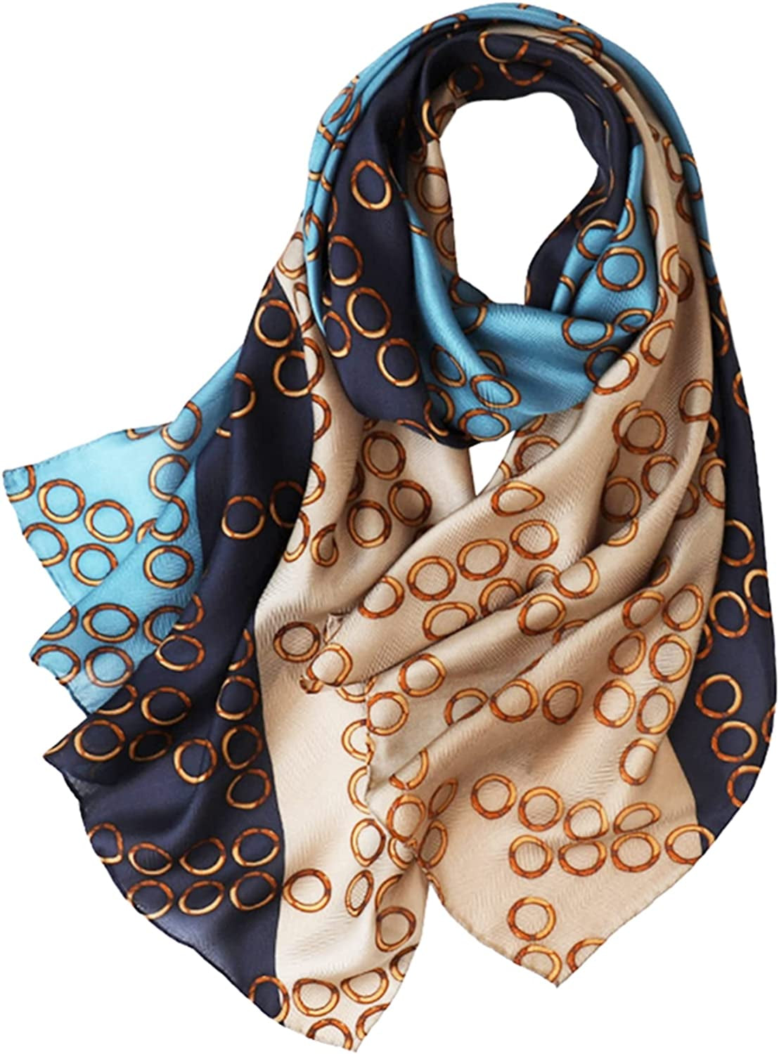 Fashion Scarves 100% Silk Felling Scarf Long Lightweight Sunscreen Shawls Wrap for Women Hair Scarves Apparel & Accessories > Clothing Accessories > Scarves & Shawls Aufeel Simple Fashion  