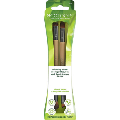 Ecotools Eye Enhancing Duo Makeup Brush Kit, for Enhanced Eye Look, Use to Define, Blend, Smudge, and Shade, 2 Piece Set Health & Beauty > Personal Care > Cosmetics > Cosmetic Tools > Makeup Tools EcoTools   