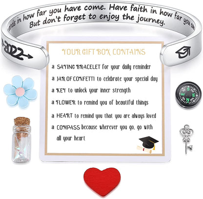SAM & LORI Unique Matching Bracelets for Best Friends Couples Mother Daughter Son Dad Sisters Brothers-Unisex Adjustable Bracelets- Comes with Cards in Giftable Packing Apparel & Accessories > Jewelry > Bracelets SAM & LORI 5-2022-Take pride in how far you have come...But don't forget to enjoy the journey.  