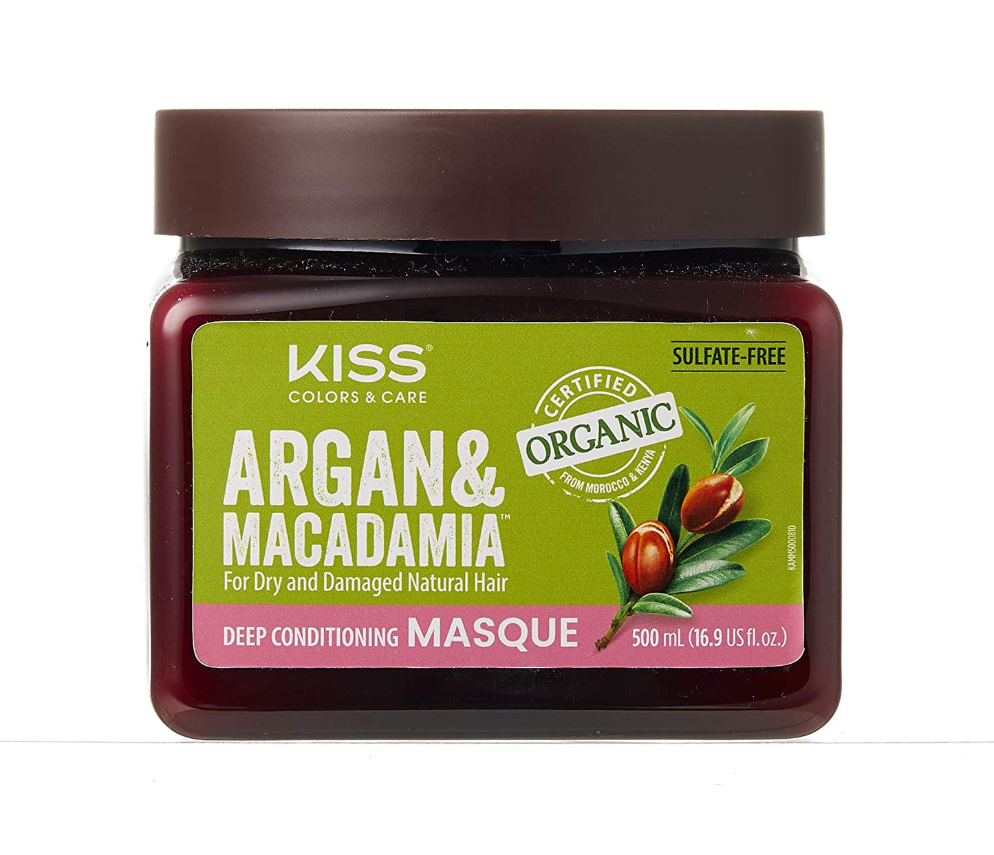 Kiss Argan & Macadamia Natural Hair Care Hair Oil Serum & Hair Masque Health & Beauty > Personal Care > Hair Care Kiss Hair Masque 16.91 Fl Oz (Pack of 1) 