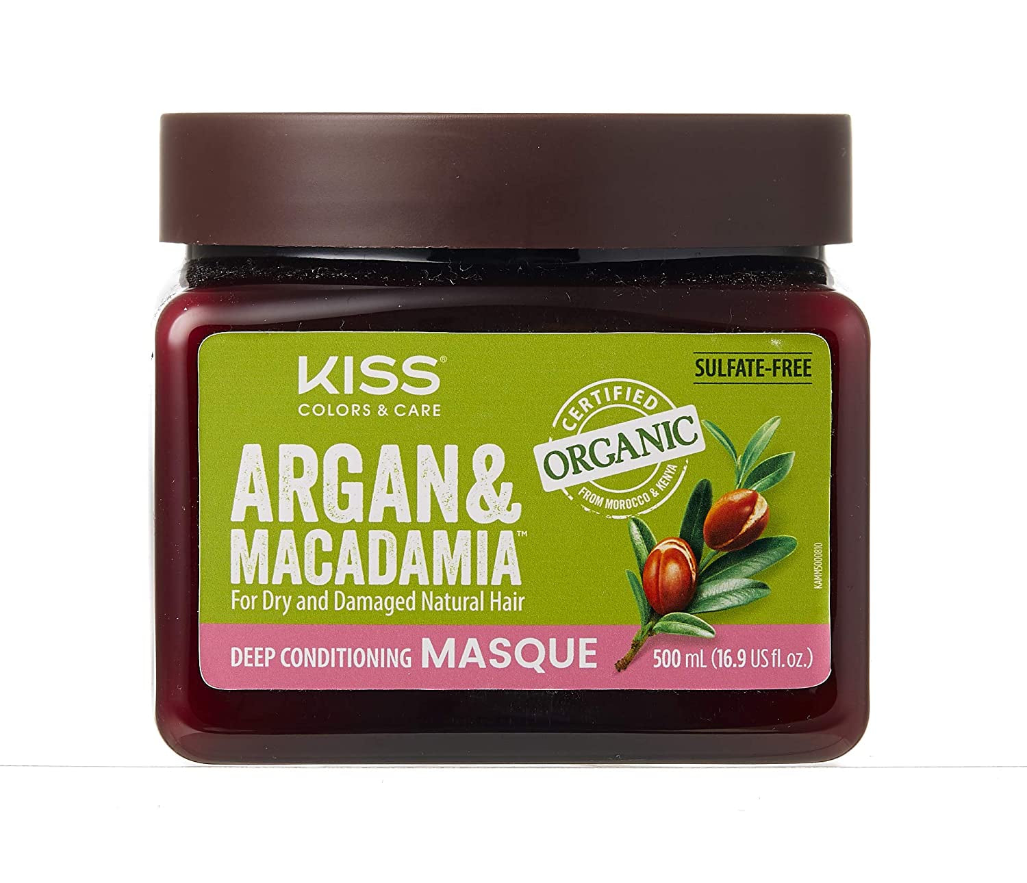 Kiss Argan & Macadamia Natural Hair Care Hair Oil Serum & Hair Masque Health & Beauty > Personal Care > Hair Care Kiss Hair Masque 16.91 Fl Oz (Pack of 1) 