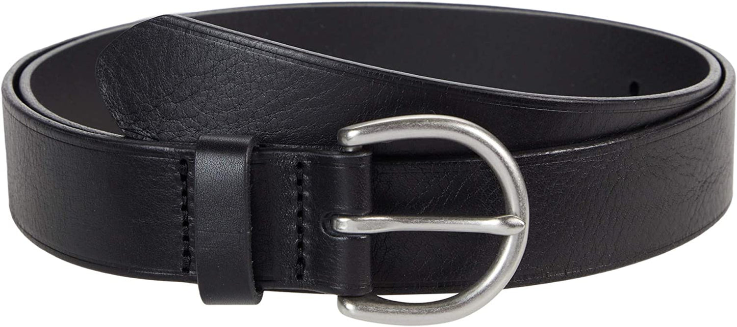 Madewell Women'S Medium Perfect Leather Belt Apparel & Accessories > Clothing Accessories > Belts Madewell True Black/Silver X-Small 