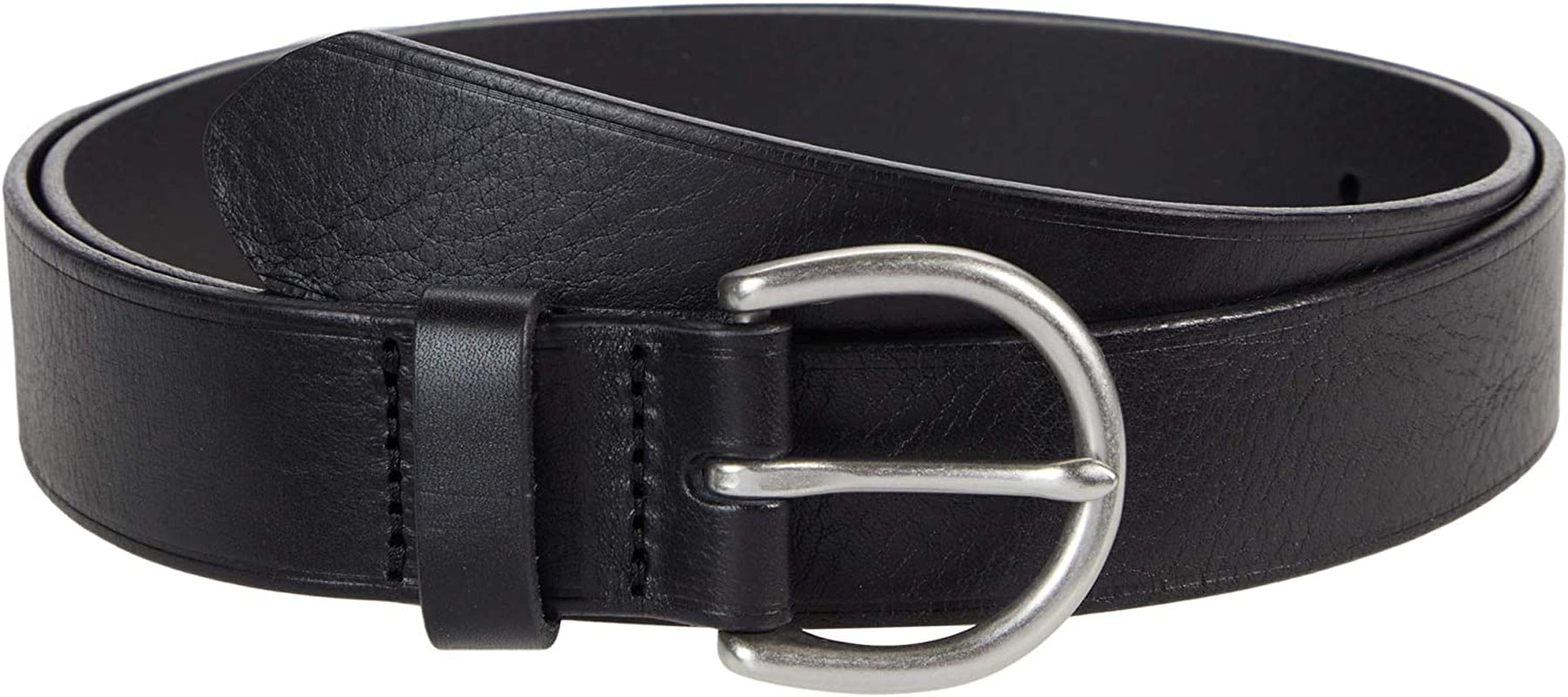 Madewell Women'S Medium Perfect Leather Belt Apparel & Accessories > Clothing Accessories > Belts Madewell True Black/Silver X-Small 