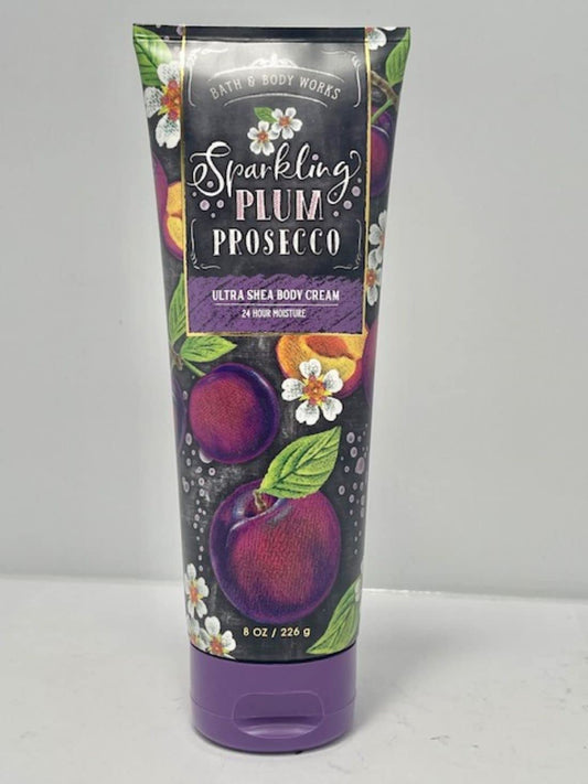 Bath and Body Works Sparkling Plum Prosecco Ultra Shea Cream 8 Ounce Fall 2020 Health & Beauty > Personal Care > Cosmetics > Bath & Body Bath & Body Works   