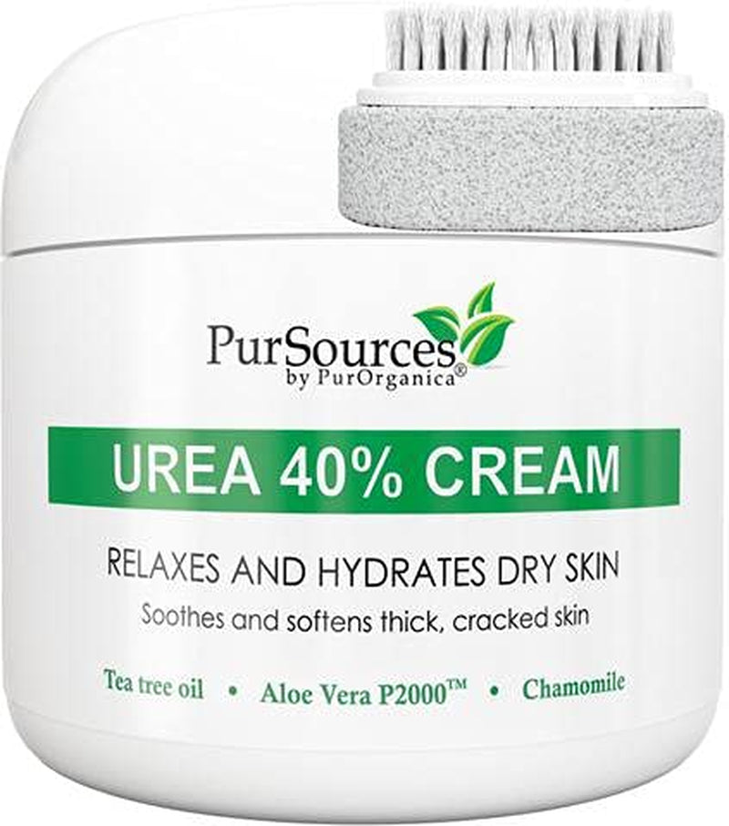 Purorganica Urea 40% Foot Cream - No Pumice Stone - Callus Remover - Moisturizes & Rehydrates Thick, Cracked, Rough, Dead & Dry Skin - for Feet, Elbows and Hands - Made in USA Health & Beauty > Personal Care > Foot Care PurOrganica With Pumice Stone and Brush  