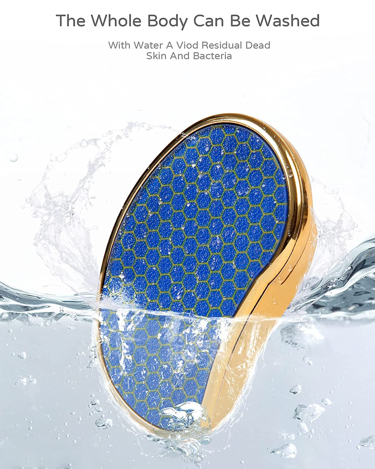 Foot Scrubber Callus Remover File, Best Glass Feet Scrubber Tool, Foot Rasp with Nano-Level Grinding Points Foot Care Pedicure Tool for Dead Skin Removal Cracking on Both Wet and Dry Feet, Ideal Gift Health & Beauty > Personal Care > Foot Care Aumuko   