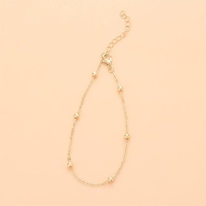 Gold Anklets for Women Dainty Link Ankle Bracelets Chain Adjustable Pearl Charm Anklet Beach Jewelry for Teen Girls Mom Birthday (Gold, One Size) Apparel & Accessories > Jewelry > Anklets Generic   