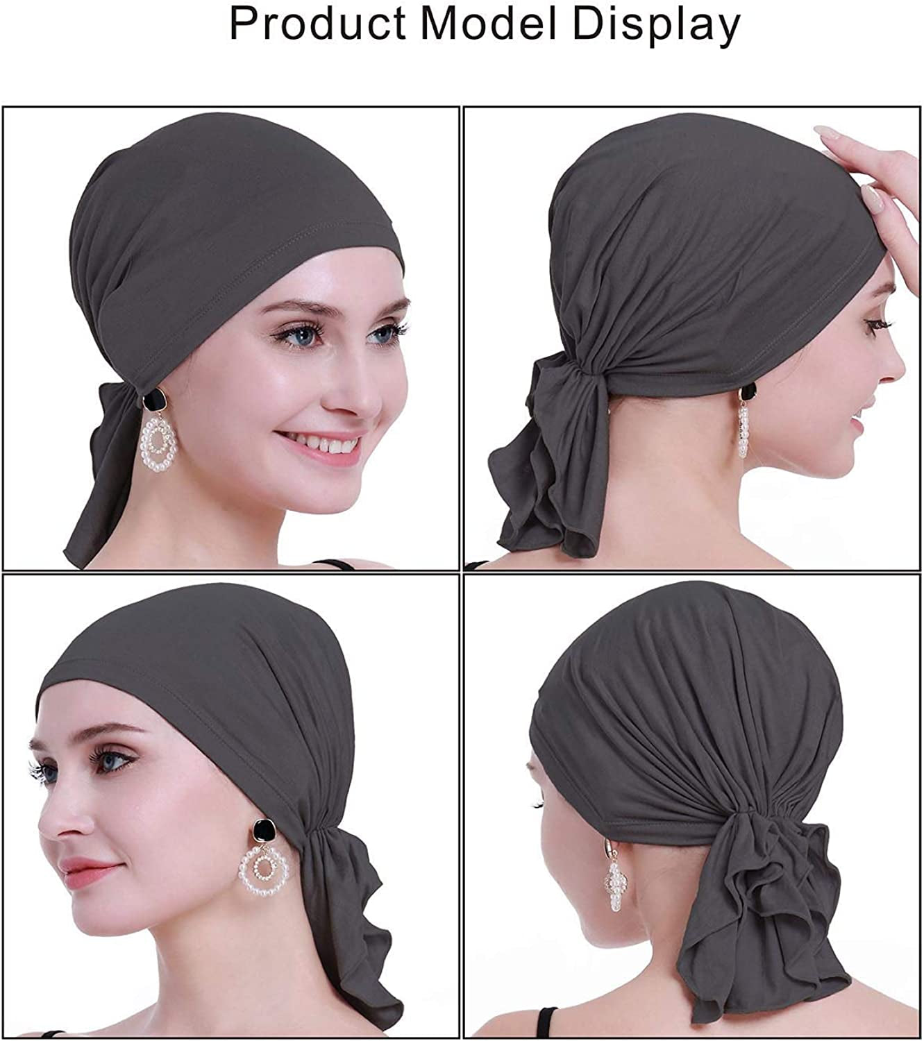 Osvyo Bamboo Chemo Headscarf for Women Hair Loss - Cancer Slip on Headwear Turbans Sealed Packaging Apparel & Accessories > Clothing Accessories > Headwear osvyo   