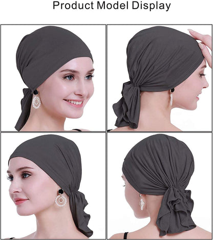 Osvyo Bamboo Chemo Headscarf for Women Hair Loss - Cancer Slip on Headwear Turbans Sealed Packaging Apparel & Accessories > Clothing Accessories > Headwear osvyo   