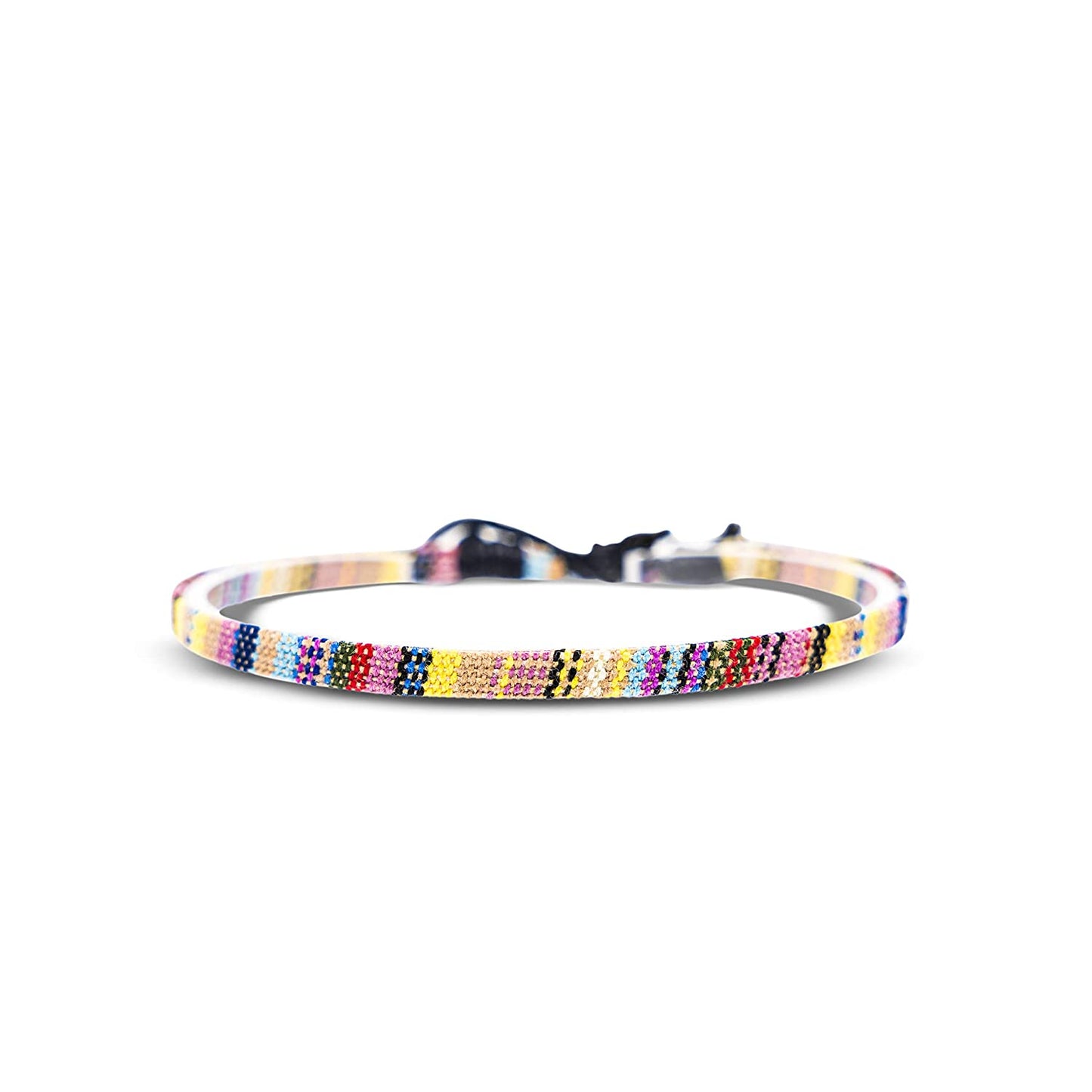 Boho Surfer Bracelet Women & Men - Braided Summer Beach Bracelet - Handmade Festival Accessories - Thin Friendship Bracelets - 100% Waterproof & Adjustable - Ethnic Hippie Style Jewelry (Blue-White) Apparel & Accessories > Jewelry > Bracelets Made by Nami Yellow  