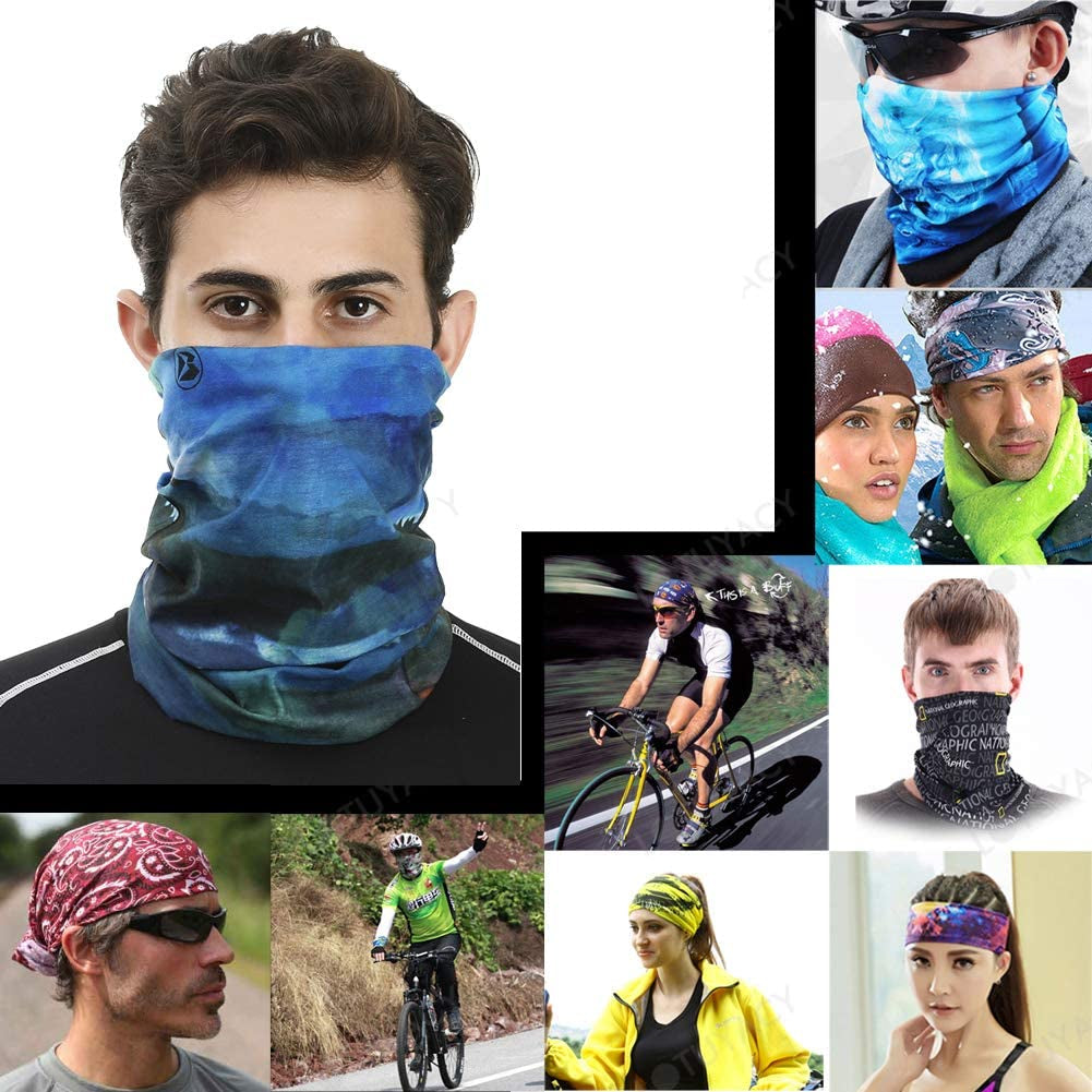 LOTUYACY Outdoor Wide Headband, Neck Gaiter Windproof Scarf Sunscreen Breathable Bandana for Men&Women,Multi Function Headwear Apparel & Accessories > Clothing Accessories > Headwear LOTUYACY   