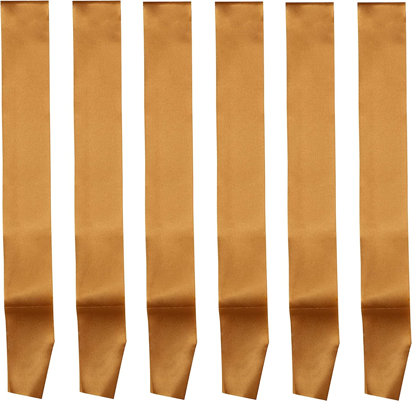 I-MART Blank Satin Sash, Princess, Beauty Queen, Homecoming, Winner, Mayor, Make Your Own Pins, Party Plain Pageant Sashes (Pack of 6 - Black) Apparel & Accessories > Clothing Accessories > Sashes I-MART Pack of 6 - Dark Gold  