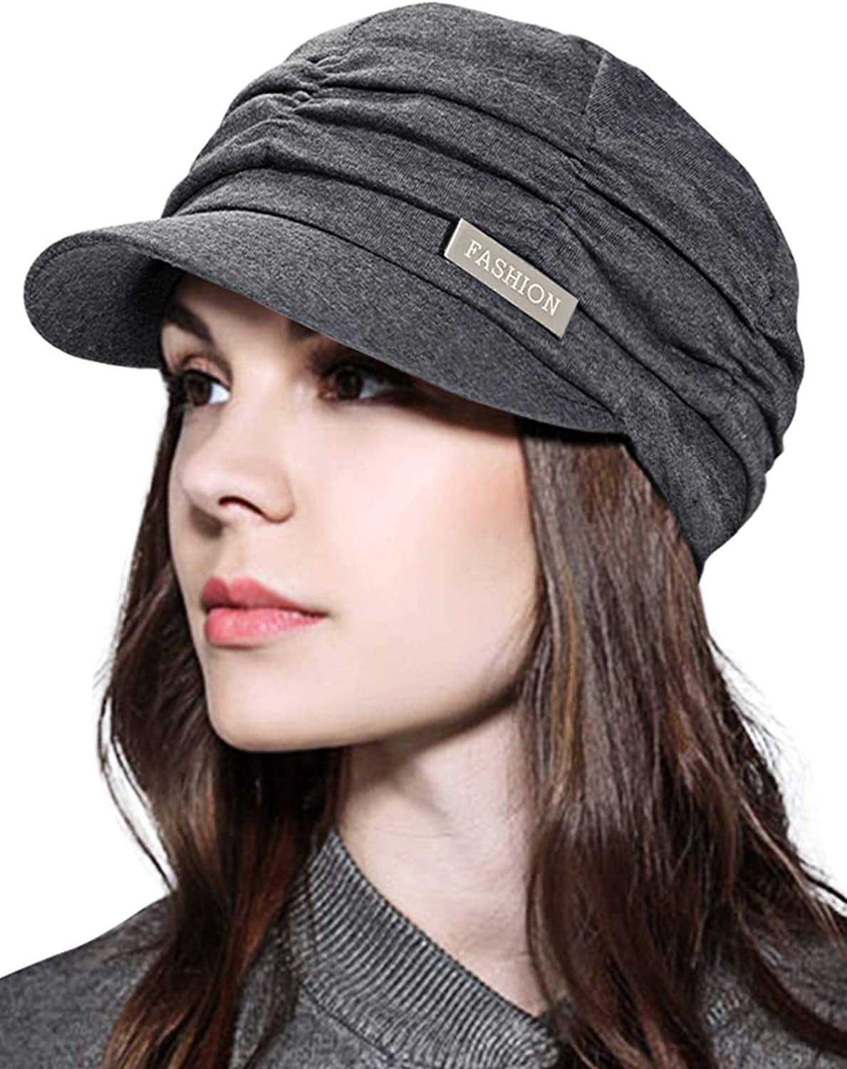 WETOO Womens Peaked Newsboy Cap for Women Apparel & Accessories > Clothing Accessories > Headwear WETOO A2-grey  