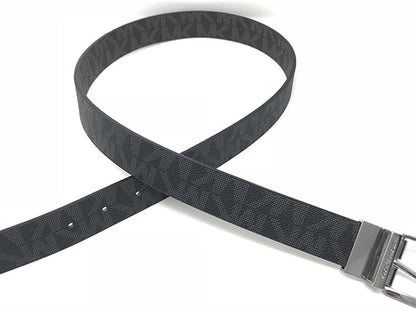 Michael Kors Women'S 30Mm Brown to Black Reversible MK Logo Monogram Synthetic Leather Belt Apparel & Accessories > Clothing Accessories > Belts Michael Kors   