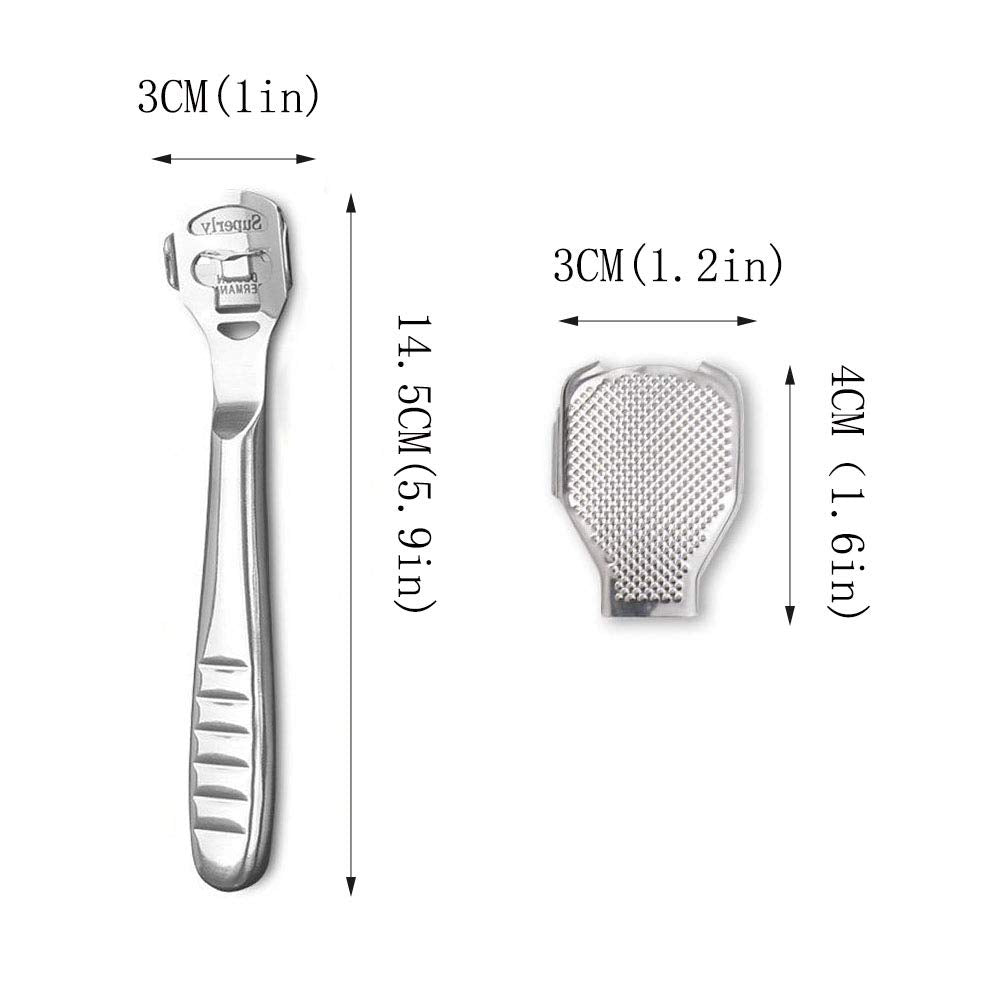 Foot Care Pedicure Callus Shaver Hard Skin Remover,Hand Callus Remover,Foot Callus Shaver Heel Hard Skin Remover for Hand Feet with Stainless Steel Handle(24Pieces) Health & Beauty > Personal Care > Foot Care Klemon   