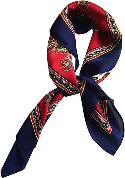 Women'S Fashion Soft Large Satin Square Chiffon Polyester Scarf Set Head Neck Multiuse Solid Colors Available Apparel & Accessories > Clothing Accessories > Bandanas & Headties Persmileful Carriage  
