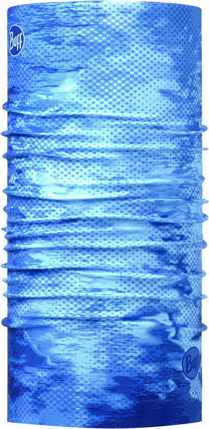 BUFF Multifunctional Neckwear Coolnet UV XL Worn 12+ Ways Apparel & Accessories > Clothing Accessories > Headwear BUFF Camo Blue X-Large 
