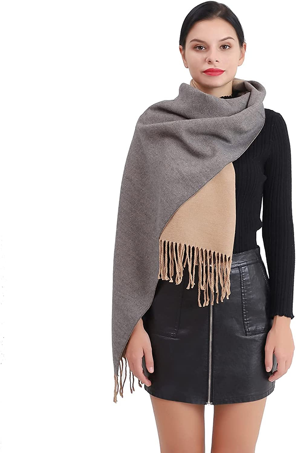 Scarves for Women Winter Warm Scarf Soft Oversized Scarfs for Womens Cashmere Large Shawl Cozy Thick Wraps Christmas Gift Apparel & Accessories > Clothing Accessories > Scarves & Shawls AKJWXN   