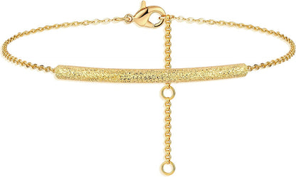 VACRONA Gold Anklets for Women 14K Gold Plated Boho Beach Beaded Chain Anklet Dainty Turquoises Evil Eye Ankle Bracelet Adjustable Chain Anklet Foot Jewelry Apparel & Accessories > Jewelry > Anklets VACRONA Long tube  