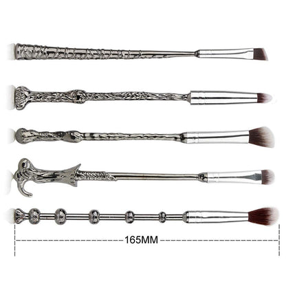 JASSINS 5 Pcs Potter Makeup Brush Set, Wizard Magic Wand Brush for Foundation Eye Shadow Eyeliner Blending Pencil Lip Professional Makeup Tools with a Gift Bag Health & Beauty > Personal Care > Cosmetics > Cosmetic Tools > Makeup Tools JASSINS   
