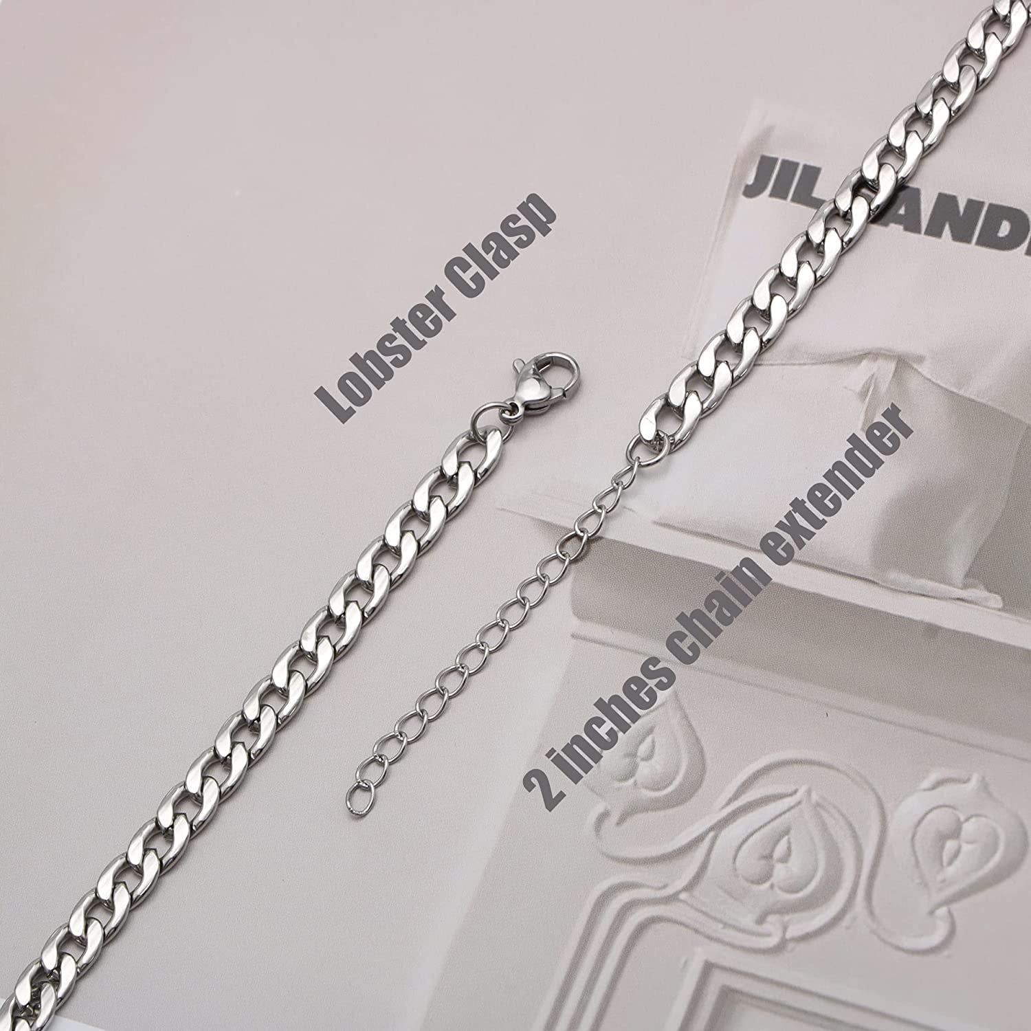 Silver Anklet Initial Ankle Bracelets for Women Teen Girls Figaro Chain Personalized Birthday Gifts for Women Summer Gift Beach Jewelry Anklet for Women Letter A-Z Jewelry Apparel & Accessories > Jewelry > Anklets JoycuFF   