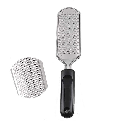 JISTL Foot File Colossal Foot Rasp Stainless Steel Pedicure Metal Surface Foot Care Tool ,Foot Rasp Eliminate Feet Cracked Dead Thick Dry Hard Skin 28CM (Black&11.2") Health & Beauty > Personal Care > Foot Care JISTL Black&11.2"  