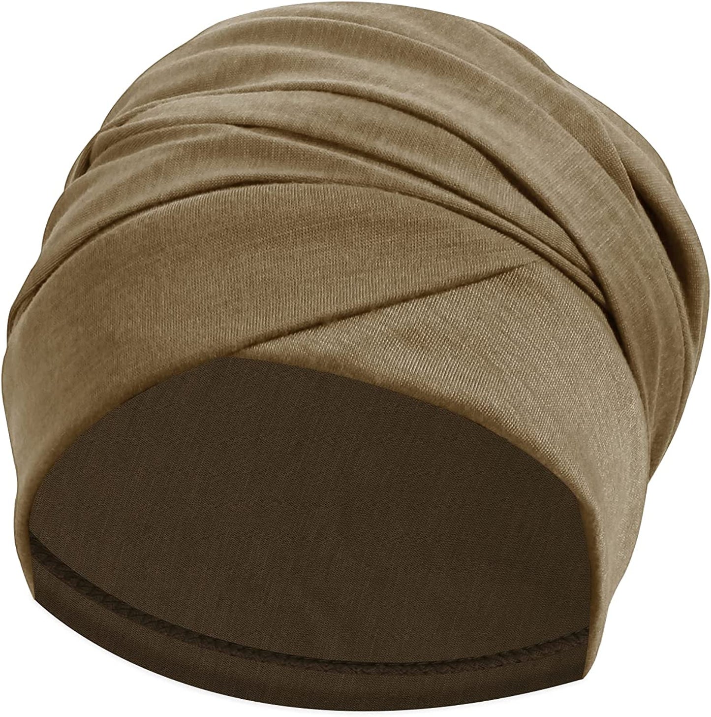 Ever Fairy Turban Head Wrap Scarf,African Women' Soft Long Scarf Shawl Hair Bohemian Headwrap Stretch Headband Tie Apparel & Accessories > Clothing Accessories > Scarves & Shawls Ever Fairy Khaki  