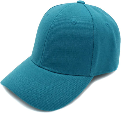 Top Level Baseball Cap Men Women - Classic Adjustable Plain Hat Apparel & Accessories > Clothing Accessories > Hats Top Level Aqua  