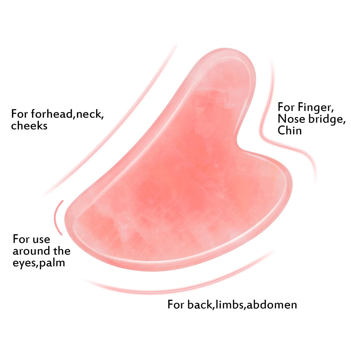 LATME Gua Sha Facial Tools,Gua Sha Massage Tool,Face Massager Jade Gua Sha Stones for Lymphatic Drainage for Face,Eyes,Neck and Body Health & Beauty > Personal Care > Cosmetics > Cosmetic Tools > Skin Care Tools LATME   