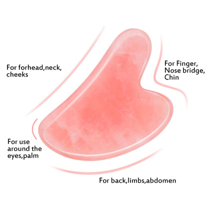 LATME Gua Sha Facial Tools,Gua Sha Massage Tool,Face Massager Jade Gua Sha Stones for Lymphatic Drainage for Face,Eyes,Neck and Body Health & Beauty > Personal Care > Cosmetics > Cosmetic Tools > Skin Care Tools LATME   