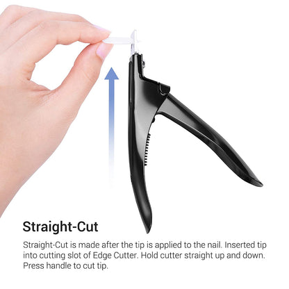 Professional Acrylic Nail Clipper Fake False Nails Tip Cutter Nail Trimmer for Artificial Nail Manicure Pedicure Sharp Rustproof Nail Art Tool Home DIY Use Black Health & Beauty > Personal Care > Cosmetics > Cosmetic Tools > Nail Tools AIRSEE   