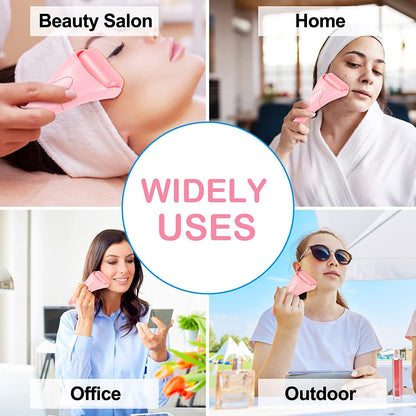 Ice Roller for Face, Eyes and Whole Body Relief, Face Roller Skin Care Tool for Migraine Relief and Blood Circulation (Pink Handle+Pink Roller Head) Health & Beauty > Personal Care > Cosmetics > Cosmetic Tools > Skin Care Tools AFOUNDA   