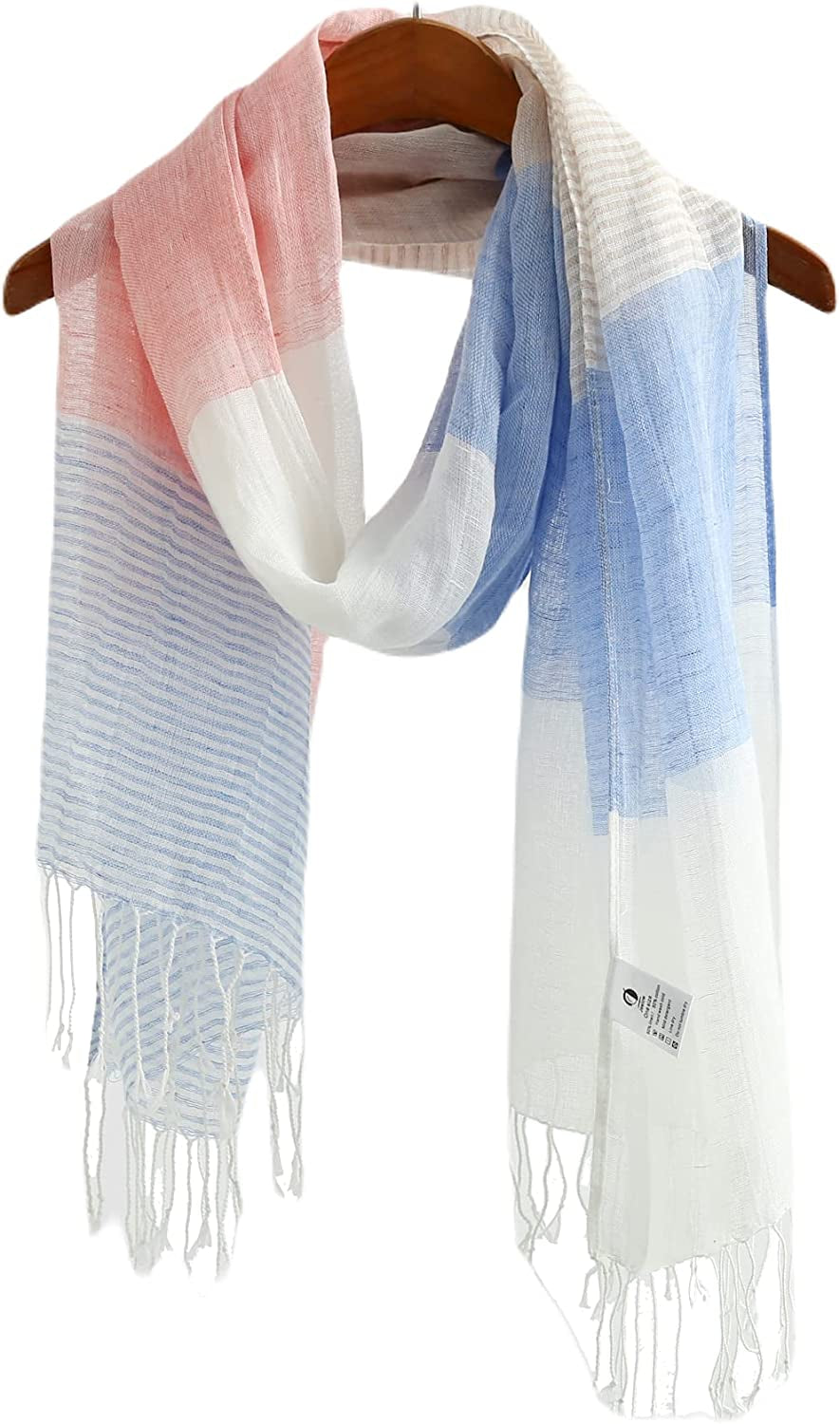 Jeelow Cotton Feel Scarf Shawl Wrap Soft Lightweight Scarves and Wraps for Men Women Apparel & Accessories > Clothing Accessories > Scarves & Shawls Jeelow   
