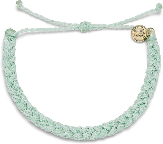 Pura Vida Braided Bracelet - 100% Waterproof, Adjustable Band - Brand Charm Apparel & Accessories > Jewelry > Bracelets Pura Vida Solid Winterfresh  