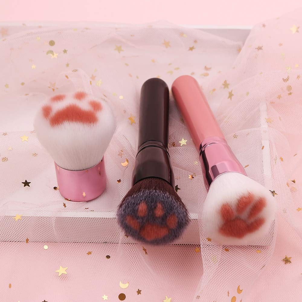Cat Paw Foundation Makeup Brush - Professional Cosmetic Brush of Foundation Brushes, Powder Brush Blush Brush, Concealer Brush, Contour Brush, Powder Brush Cosmetic Tool (4PCS NEW SET) Health & Beauty > Personal Care > Cosmetics > Cosmetic Tools > Makeup Tools rongji jewelry   
