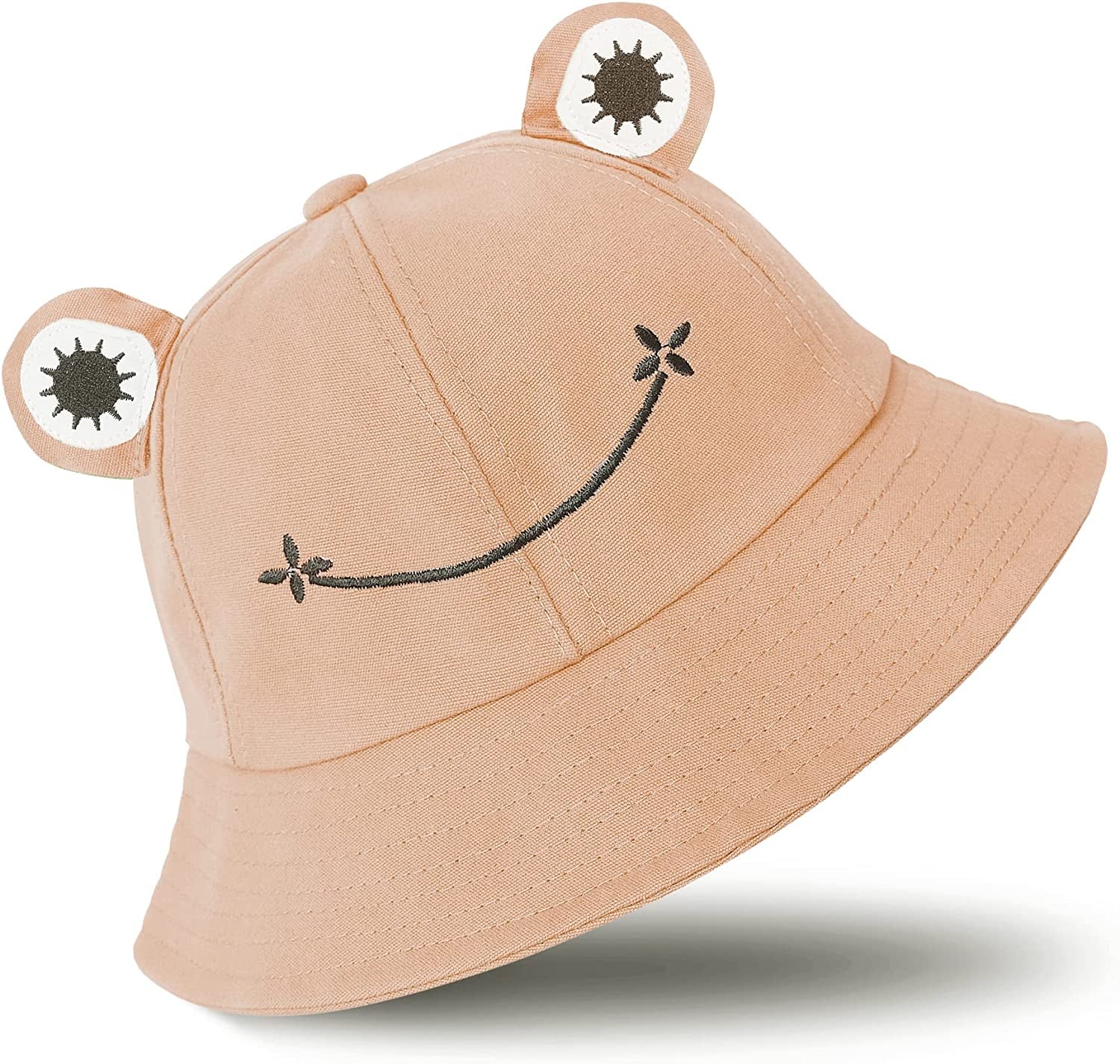 SAOROPEB Frog Hat for Adult Teens, Cute Frog Bucket Hat, Cotton Bucket Hat Funny Hat Fisherman Hat for Men Women Apparel & Accessories > Clothing Accessories > Hats SAOROPEB Nude Pink  