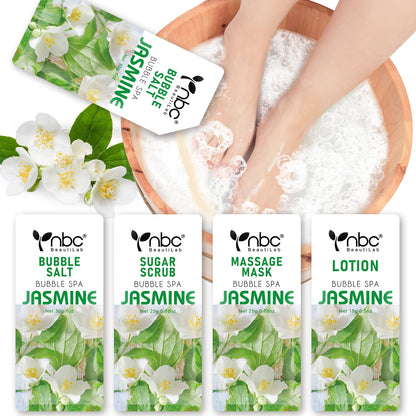 Foot Spa Pedicure Set, Home Foot Soak with Bath Salt, Foot Cream, Foot Scrubs, 4 in 1 Exfoliating Foot Care for Dry Cracked Feet, Make Baby Soft Feet Health & Beauty > Personal Care > Foot Care nbc BeautiLab 1 set Jasmine  