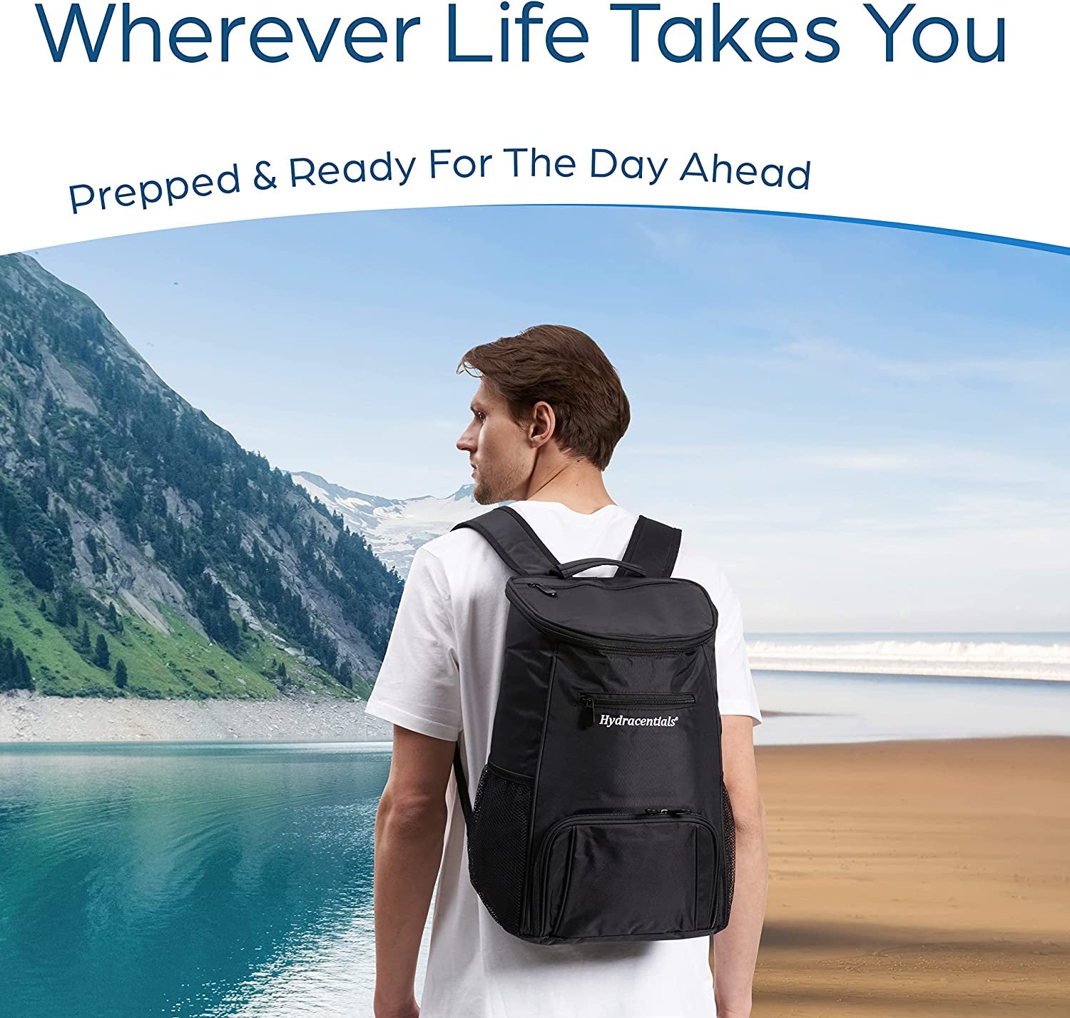 Insulated Cooler Backpack for Men, Women & Kids - Leakproof - Lightweight Lunch Backpack Cooler for Picnics, Hiking, Camping by Hydracentials Apparel & Accessories > Jewelry > Bracelets Hydracentials   