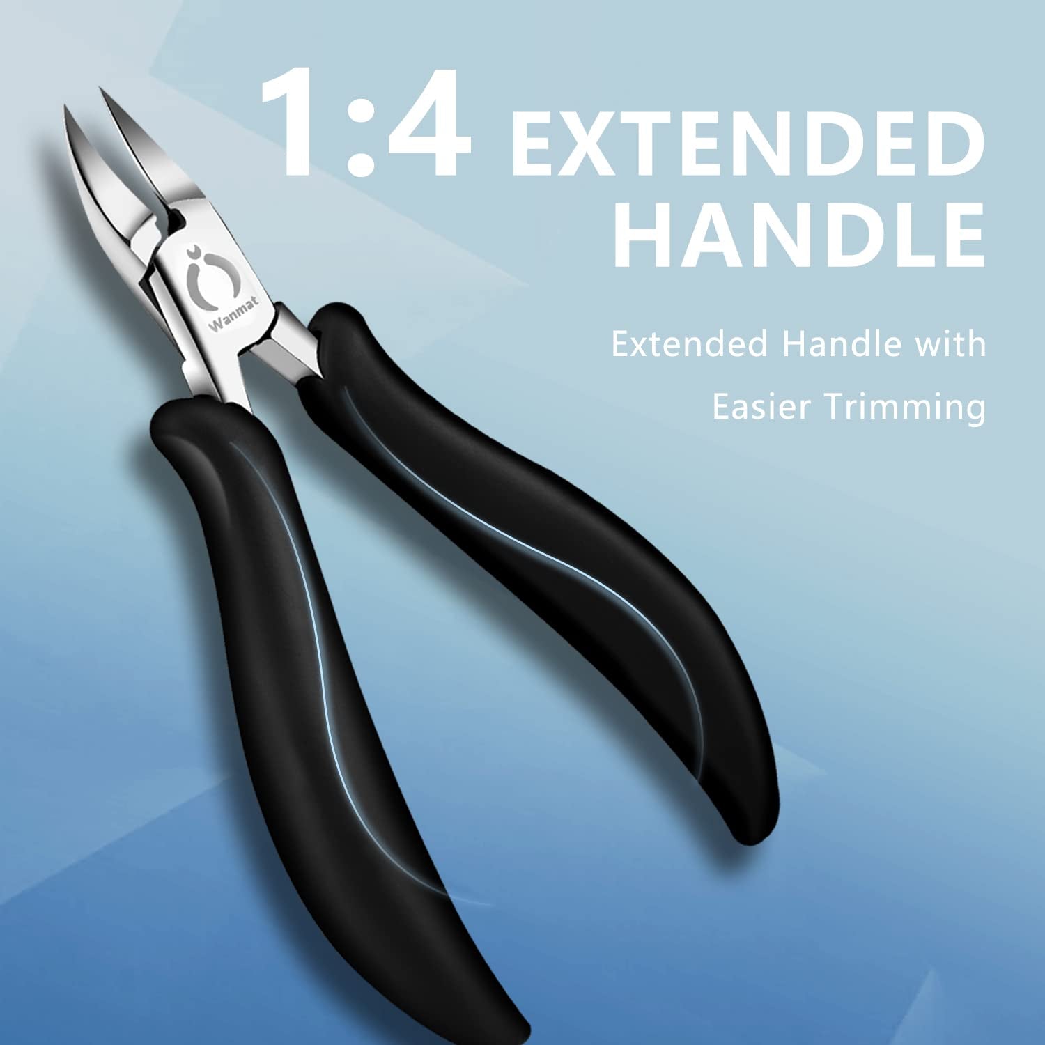 Wanmat Toenail Clippers for Thick Nails,Nail Clippers for Seniors Toe Nail Clippers Adult Long Handle Safety Ingrown Toenail Tool Fingernail Clippers Health & Beauty > Personal Care > Cosmetics > Cosmetic Tools > Nail Tools Wanmat   