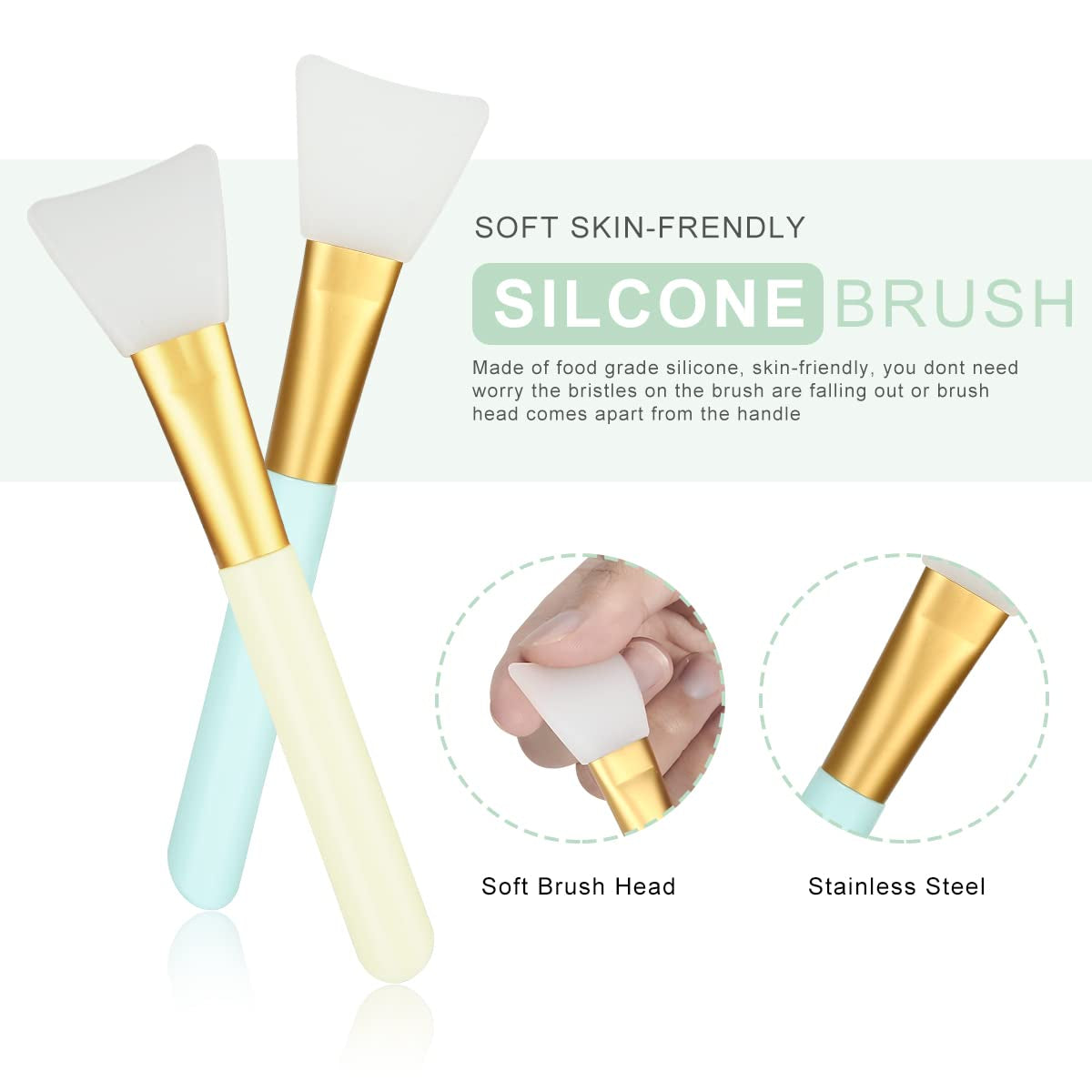 Face Mask Mixing Bowl Set, Plazuria 5 in 1 DIY Facemask Mixing Tool Kit with Facial Mask Bowl Stick Spatula Silicone Face Mask Brush & Premium Soft Face Brushes Health & Beauty > Personal Care > Cosmetics > Cosmetic Tools > Skin Care Tools Plazuria   